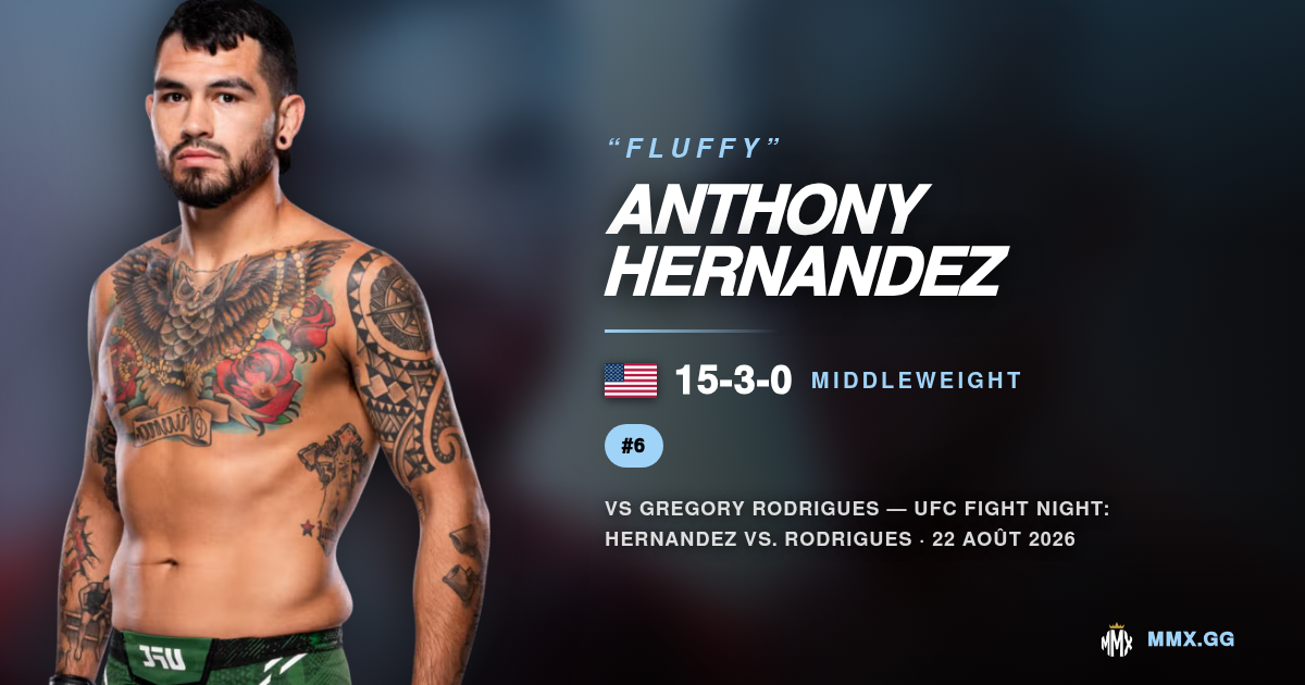 Anthony Hernandez : la lutte pour dominer le Main Event