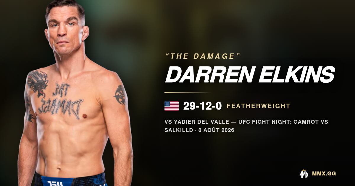 Darren Elkins : le vétéran peut-il encore encaisser ?