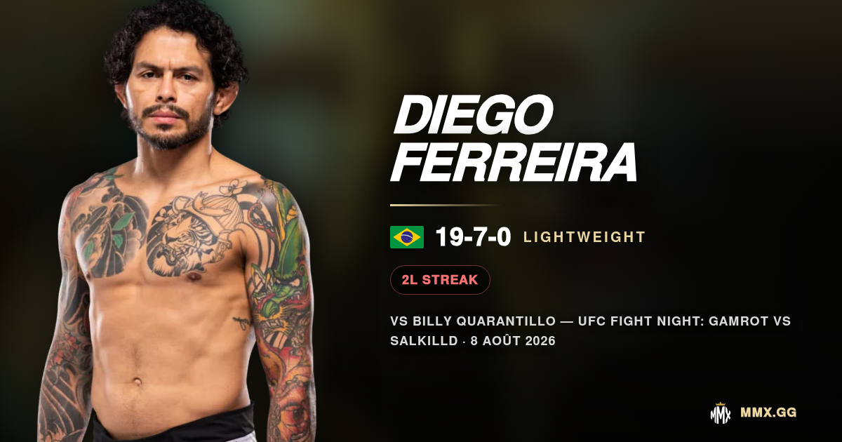 Diego Ferreira : Finisseur redoutable, zéro calcul