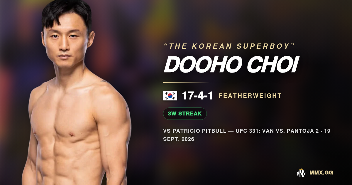 ¿Puede Dooho Choi apagar la leyenda de Pitbull?