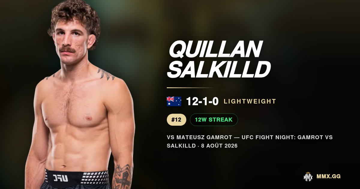 Quillan Salkilld : le 1er round est-il son seul atout ?