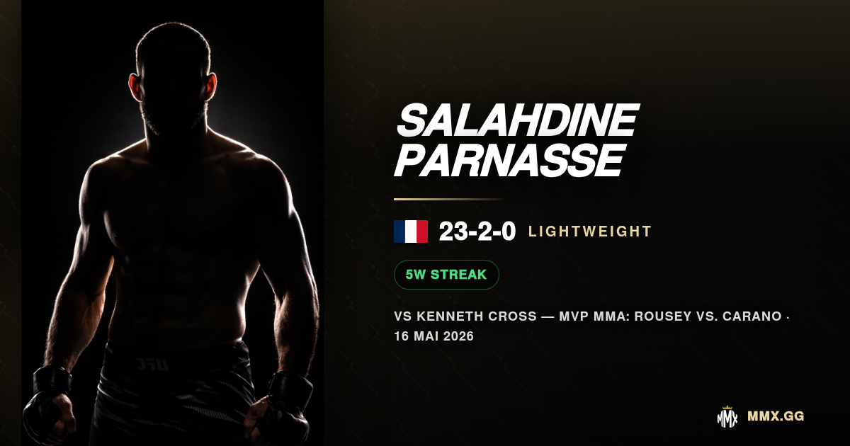 Salahdine Parnasse : l'UFC est-il prêt pour lui ?