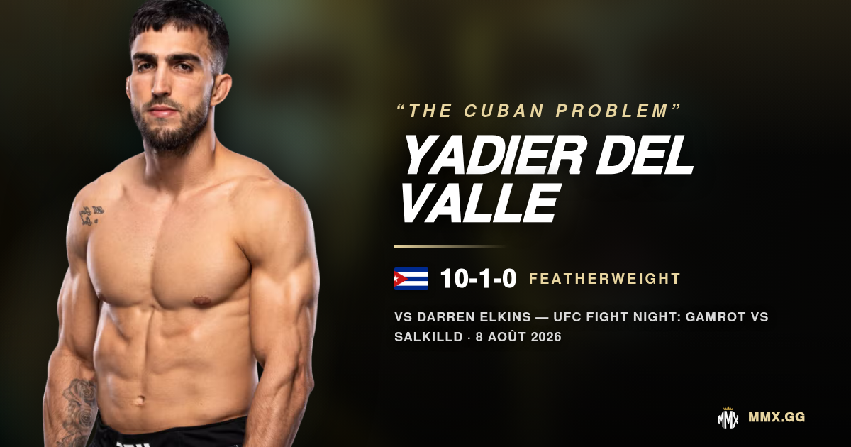 Yadier del Valle peut-il briser la légende Elkins ?